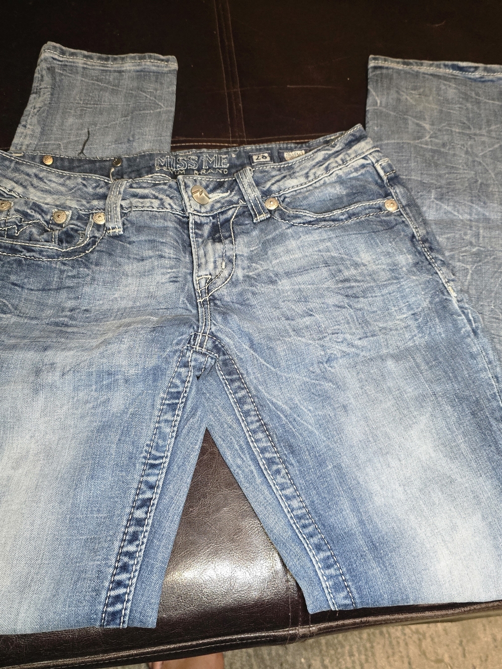 Miss Me Light Wash Bootcut Jeans - Blue